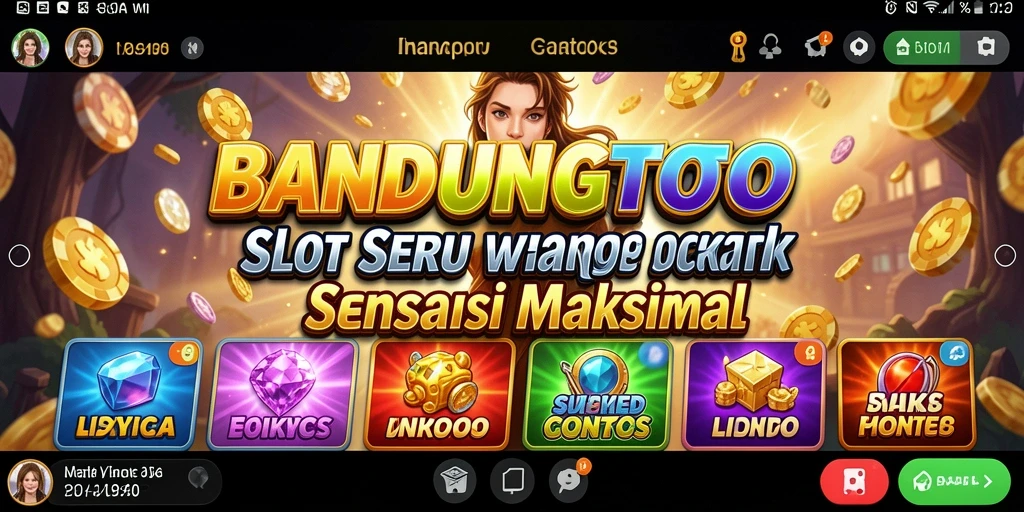 Screenshot gameplay BANDUNGTOTO menampilkan putaran Slot yang mengasyikkan.