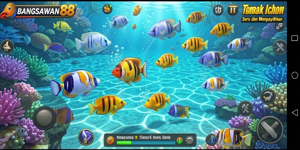 Gameplay seru Tembak Ikan di BANGSAWAN88.