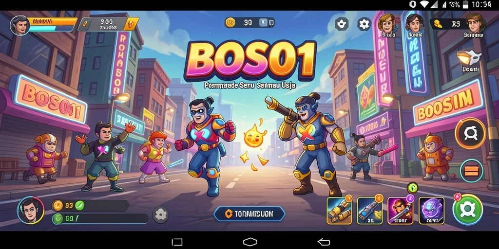 Tangkapan layar BOS01 menunjukkan gameplay yang menarik dan adiktif.