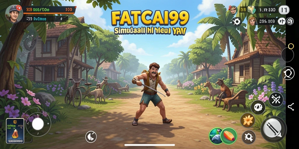 Screenshot utama <strong>FATCAI99</strong> yang menunjukkan interaksi dalam gameplay simulasi.