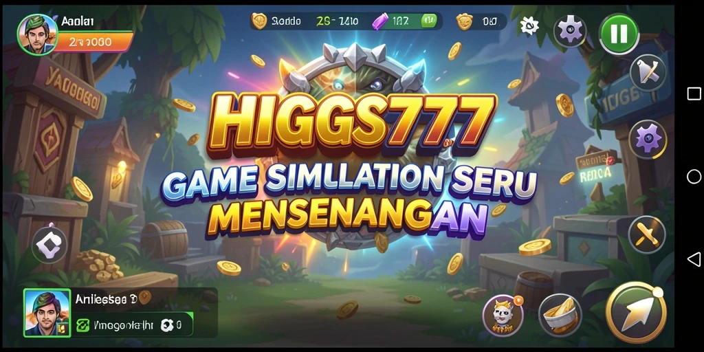 Tampilan gameplay HIGGS777 dengan simulasi membangun kota yang menarik.