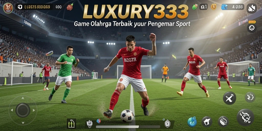 Screenshot gameplay LUXURY333 menampilkan aksi seru dalam pertandingan olahraga.