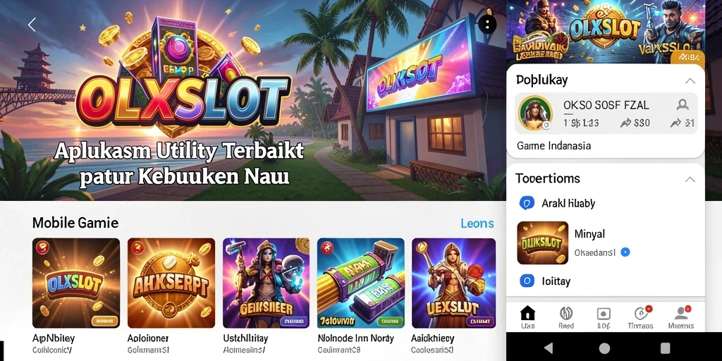 Tampilan antarmuka OLXSLOT yang intuitif dan user-friendly.