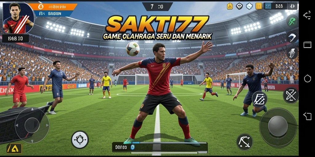 Tangkapan layar gameplay SAKTI77 menampilkan aksi olahraga yang memukau.