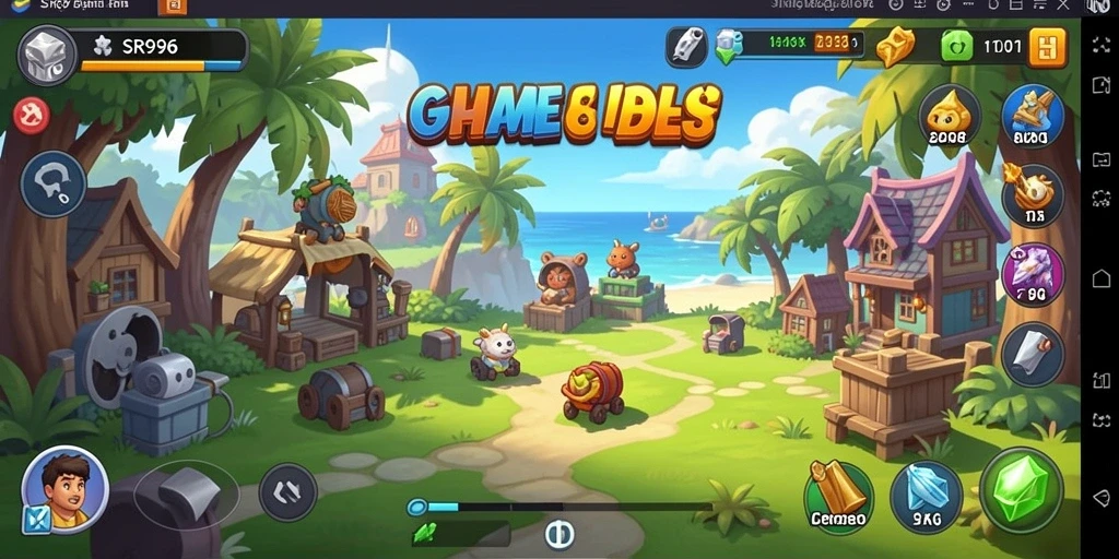 Tampilan gameplay SR996 yang seru dan interaktif dalam genre Idle.