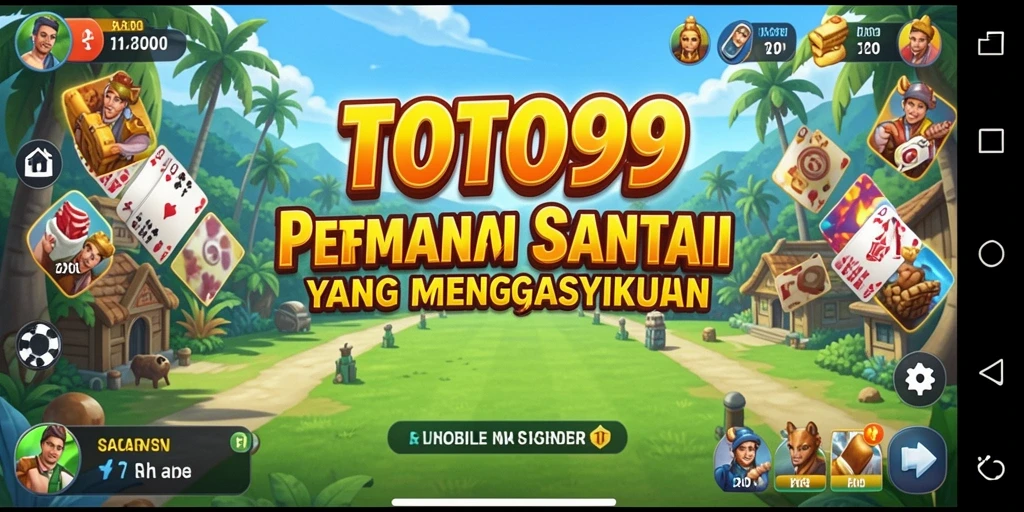 Tampilan gameplay TOTO99 yang ceria dan mengasyikkan.