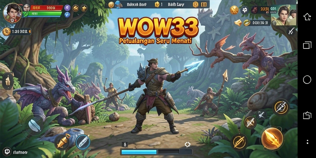 Tampilan menarik dari gameplay WOW33 yang mendebarkan.